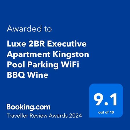 Luxe 2Br Executive Apartment Kingston Pool Parking Wifi Bbq Wine Exterior photo